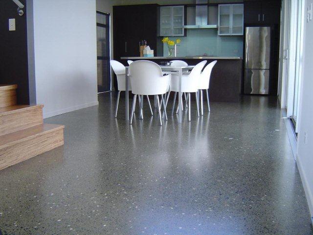 floor grinding dining room area